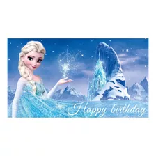 Art.fiesta Adorno Cumpleaños Infantil Cartel Frozen Banner