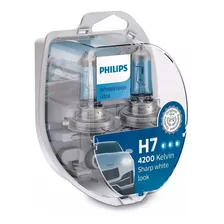Kit 2 Lampara H7 Philips White Vision Ultra 12v 55w + W5w
