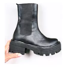 Bota Mujer Con Plataforma Y Elastico! Oferta2024!