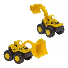 Trator Infantil Caminhão Brinquedo Kit 2 Carregadeiras