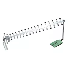 Kit Auditoria Antena Yagi 24 Dbi + Usb Wifi Modo Monitor