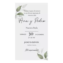 50 Invitaciones Boda Casamiento Impresas