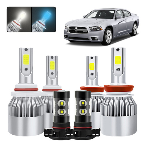 Kit De Focos Led 9005 H11 Para Dodge Charger 2012-2014 Dodge Charger