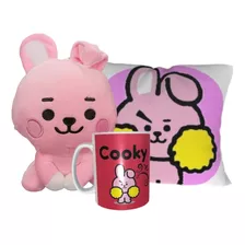 Cooky Bt21 K-pop Bts Peluche Taza Y Mini Cojin 