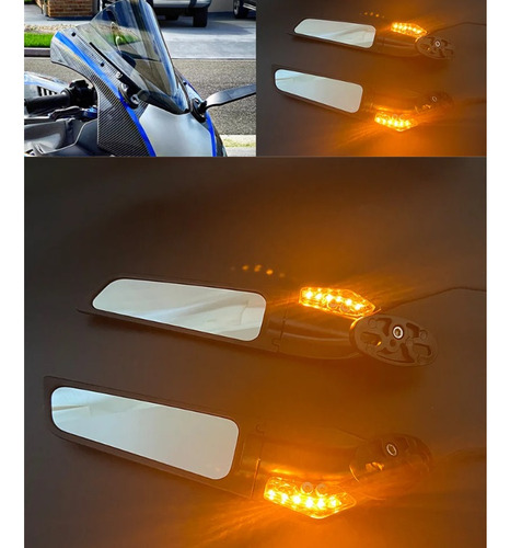 Espejos Retrovisores Led Para Suzuki V-strom Dl 650 1000 250 Foto 3