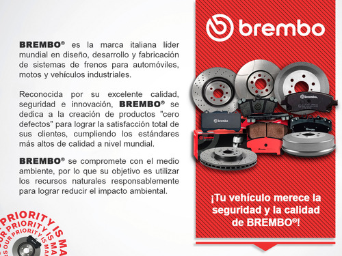 Set Balatas Cermicas Del Y Tras Brembo Qx80 2014 A 2019 Foto 3