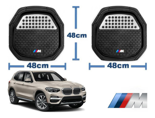 Tapetes 4pz Charola 3d Logo M-series Bmw X3 2017 A 2020 Foto 3