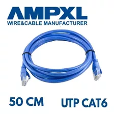 Cable De Red Utp Patch Cord Ampxl Cat6 Certificad 50cm 24awg