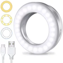  Selfie Ring Light [3 Light Modes] [rechargeable], Clip...