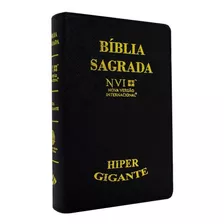 Bíblia Sagrada Nvi Letra Hipergigante Preta Média Luxo 