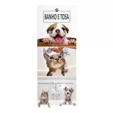 Adesivo Decorativo De Porta Pet Shop Banho E Tosa (cod.ps1)