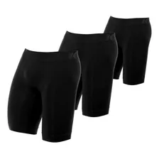 Kit 3 Bermuda Cueca Térmica Masculina Anti Assadura Bike