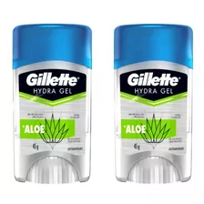 Desodorante Stick Gillette Clear Gel Aloe 45g - Kit C/2un