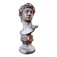 Estátua David De Michelângelo Busto Escultura Exclusiva Luxo