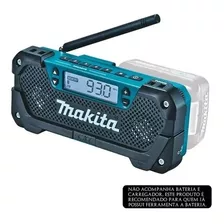 Radio A Bateria 10.8v (12v Max) Makita Mr052 Cor Azul 220v