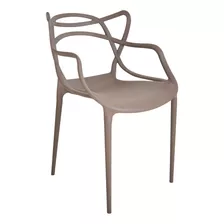 Cadeira De Jantar Top Chairs Top Chairs Allegra, Estrutura De Cor Fendi, 10 Unidades