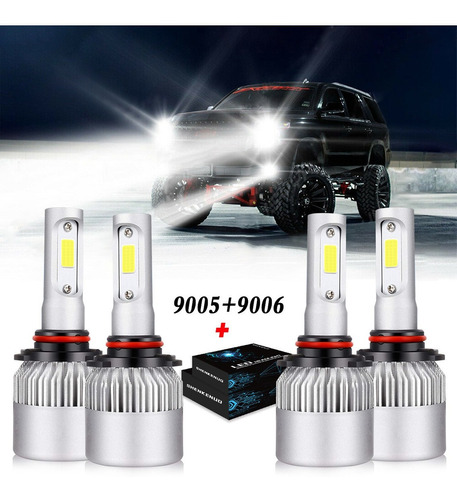 Kit Faros Auto Led Para Chevrolet 12000lm Luz Alta Y Baja