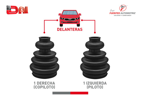 Kit 2 Macheta Cubre Polvo Lado Caja Para Dodge Spirit 1990 Foto 2