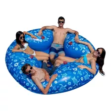 Swimline Tropical 4 Person Pool Lounger, Azul