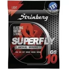 Encordoamento Guitarra Strinberg Gs-10 0.10 Cordas Nickel!