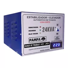 Elevador De Tensión Automático 24 Kva Rango 140v Pampa