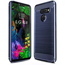 Funda Para LG G8 Thinq, Azul/rigida/resistente