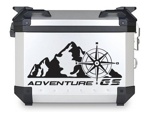 Sticker Calcomania Bmw Gs Adventure Mountain Top Case  Foto 2