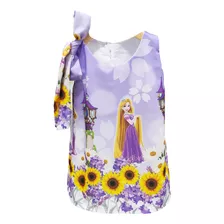 Vestido Trapézio Temático Infantil Menina Sm - Vários Temas