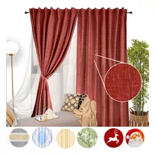 Juego Cortinas Béla 6pzas (2m X 4m) Incluye Transparente