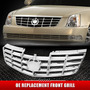 For 2006-2011 Cadillac Dts Chrome Vertical Front Bumper  Gt2