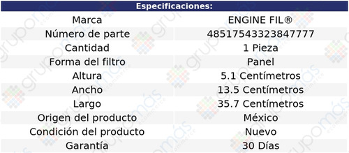 Foto 2 de Filtro De Aire Engine Fil E320 V6 3.2l 2002 A 2006 Filtro De Aire Engine Fil E320 V6 3.2l 2002 A 2006 Foto 2