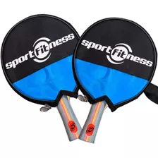 Raquetas Ping Pong Sport Fitness Con Estuche Concavo