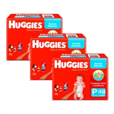 Kit 3 Fralda Huggies Supreme Care Tamanho P Mega 48 Unidades