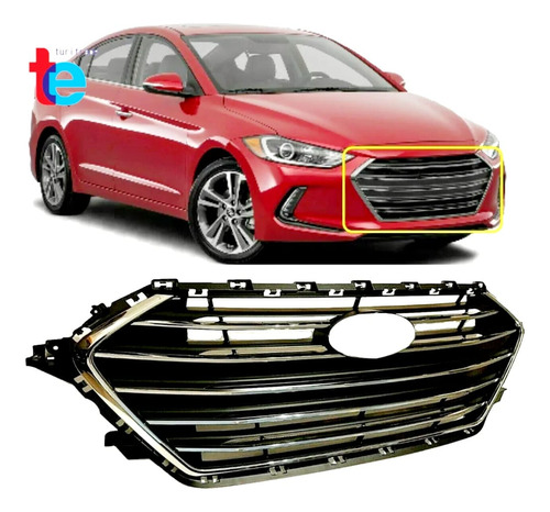 2017-2018 Hyundai Elantra Parrilla Coraza Cromada Calidad!!! Foto 2