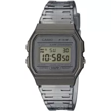 Reloj Pulsera Casio F-91ws-8 Gris De Resina Transparente®