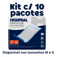 Kit Protetor De Colchão Lençol Descartável Higifral Atacado