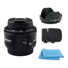 Lente 35mm F2 Yongnuo Para Canon + Parasol | Bolso | Paños.