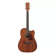 Violão Eletroacústica Ibanez Pf12mhce Para Destros Open Pore Natural Laurel Open Pore