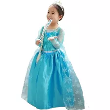 Vestido , Disfraz De Frozen , Talles De 3 A 6 Años.