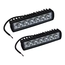 Pack 2 Foco Led Focos Neblineros Led Barra Led 4x4 18w/q055