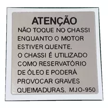 Etiqueta Precaução Chassi Quente Honda Cbx 750 (vlr Unidade)