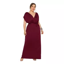 Vestido Holgado De Mujer Con Cuello En V