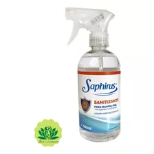 Alcohol Humectante Sanitizante Saphirus 6 Unidades X 500 Ml 