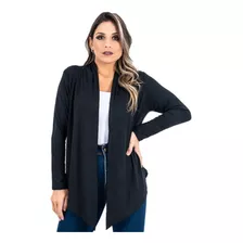 Cardigan Feminino Casaco Moda Blusa Manga Longa Kimono