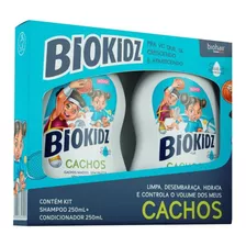 Kit Shampoo Condicionador Infantil Cabelos Cacheados 250ml