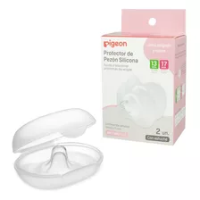 Pack 2 Protectores Pezón Pezoneras 2 Tallas Silicona Pigeon Talla 13 Mm Y 17 Mm