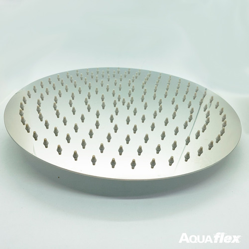 Flor De Ducha Cromada Metalica 30 Cm Redonda 7052c Aquaflex