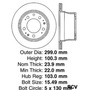 Disco Frenos  Trasera Para Porsche 968   1992