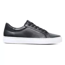 Tênis Feminino Couro Casual Conforto Com Cadarço Lecas Suzan