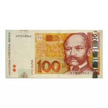 Croacia 2002 Preeuro Billete Alto Valor 100 Kuna Polímero Sc